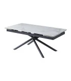 Ceramic table TML-819 white cloud black order